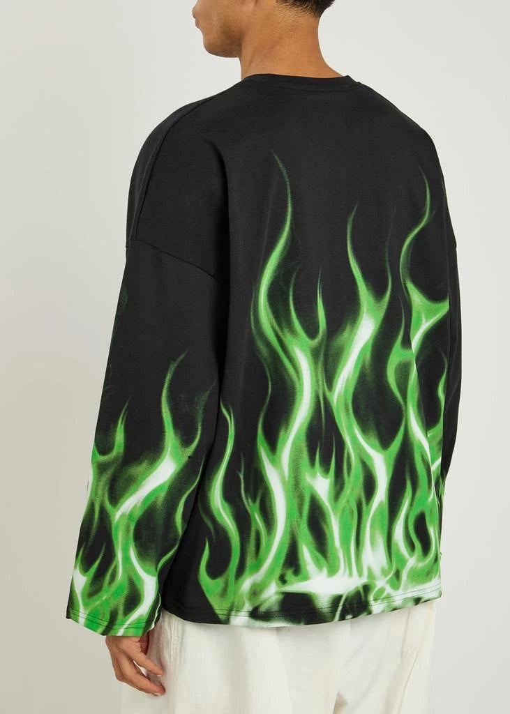 La Flame Printed Cotton T-shirt