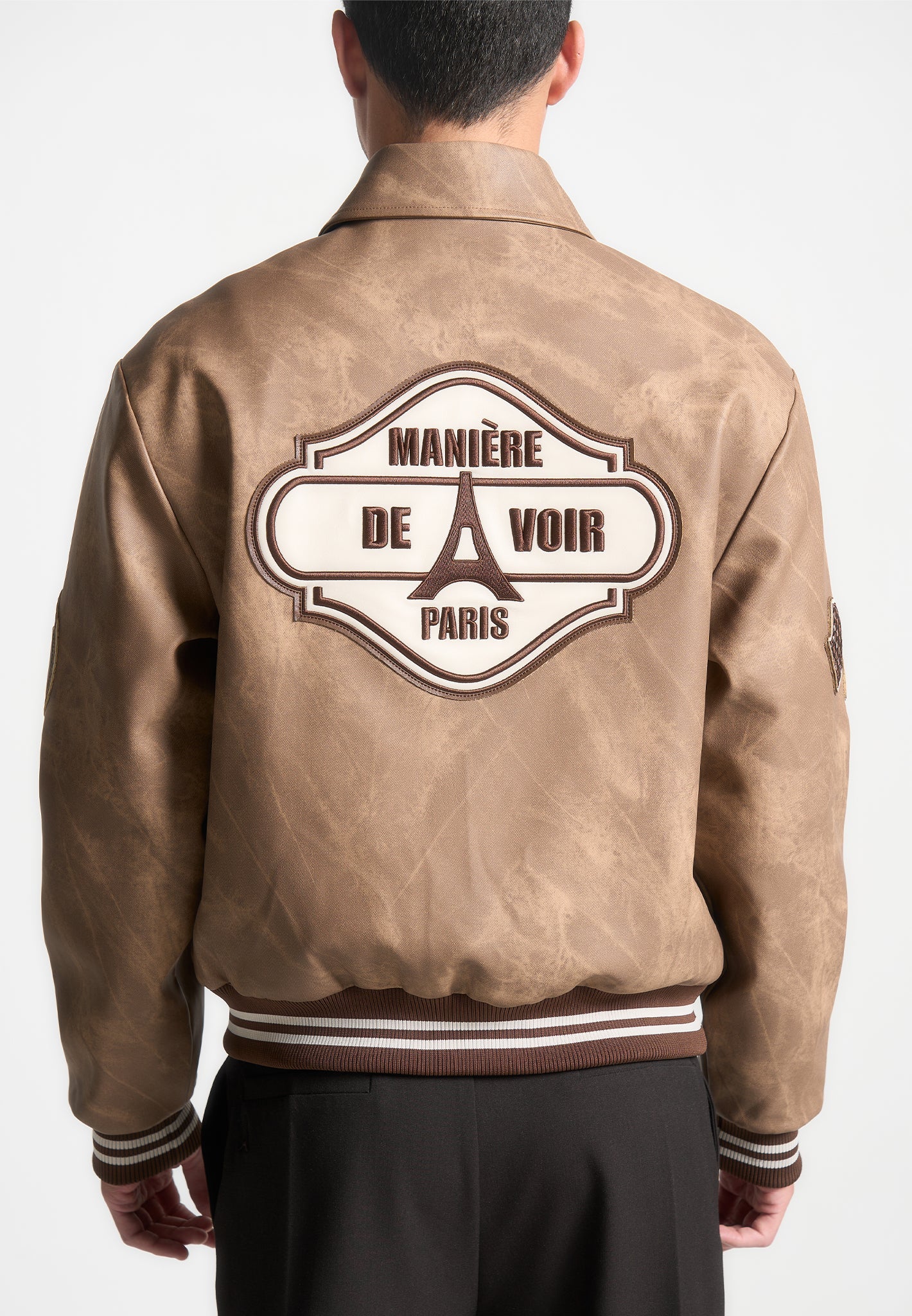 Vintage Marble Varsity Jacket