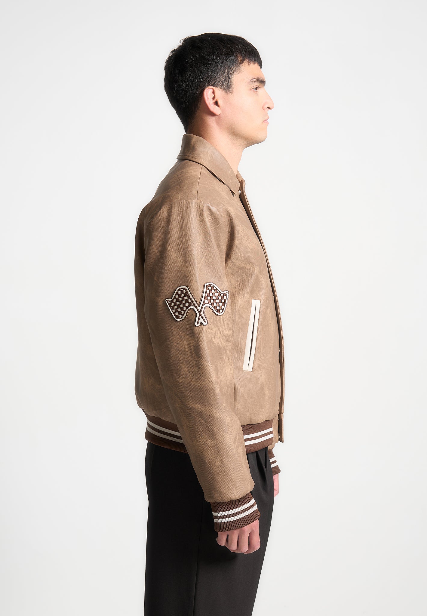 Vintage Marble Varsity Jacket
