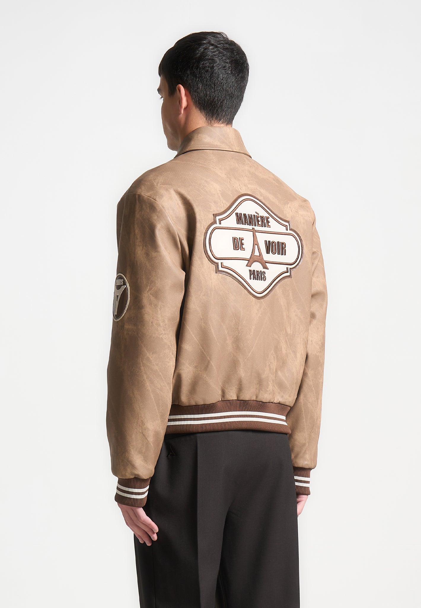 Vintage Marble Varsity Jacket