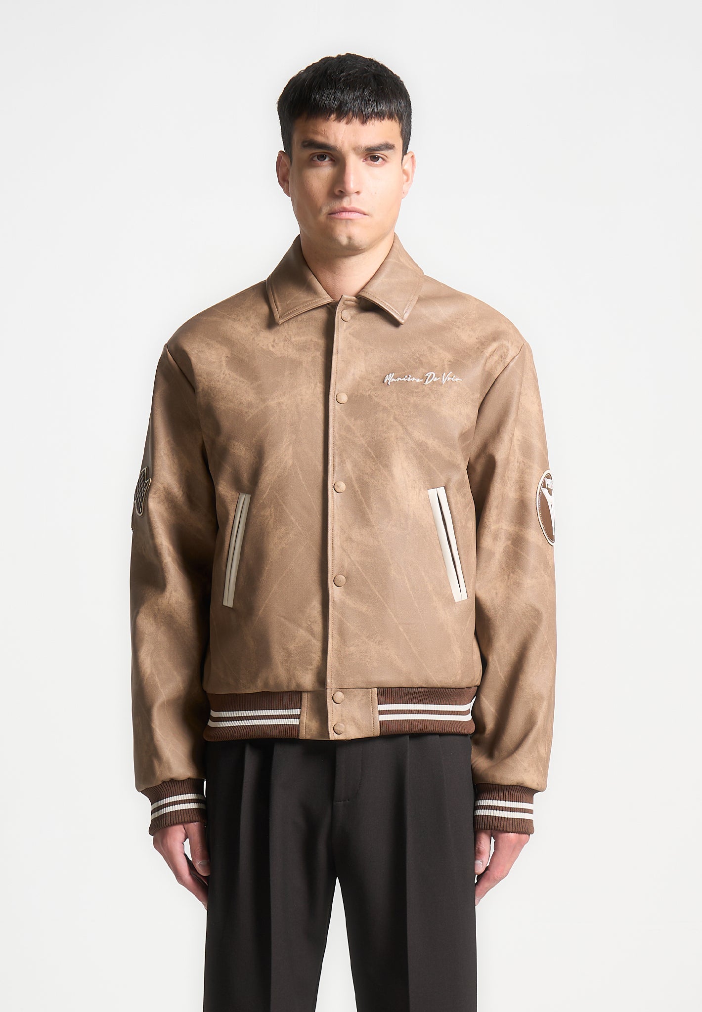 Vintage Marble Varsity Jacket