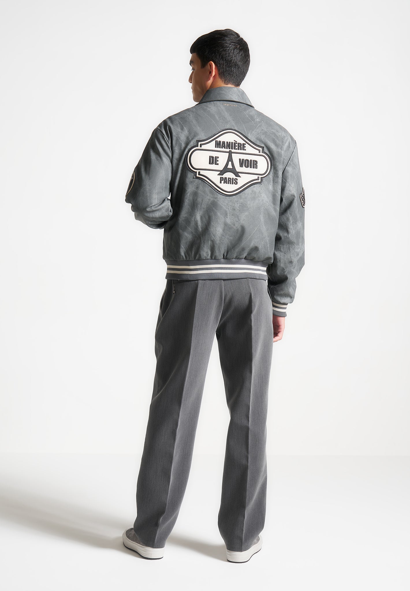Vintage Marble Varsity Jacket