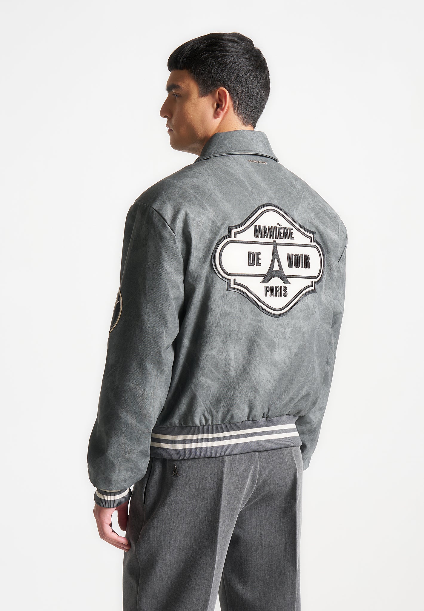 Vintage Marble Varsity Jacket
