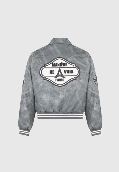 Vintage Marble Varsity Jacket