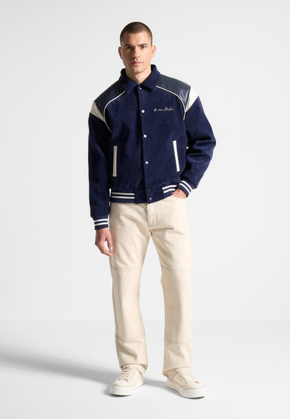 Navy Varsity Jacket