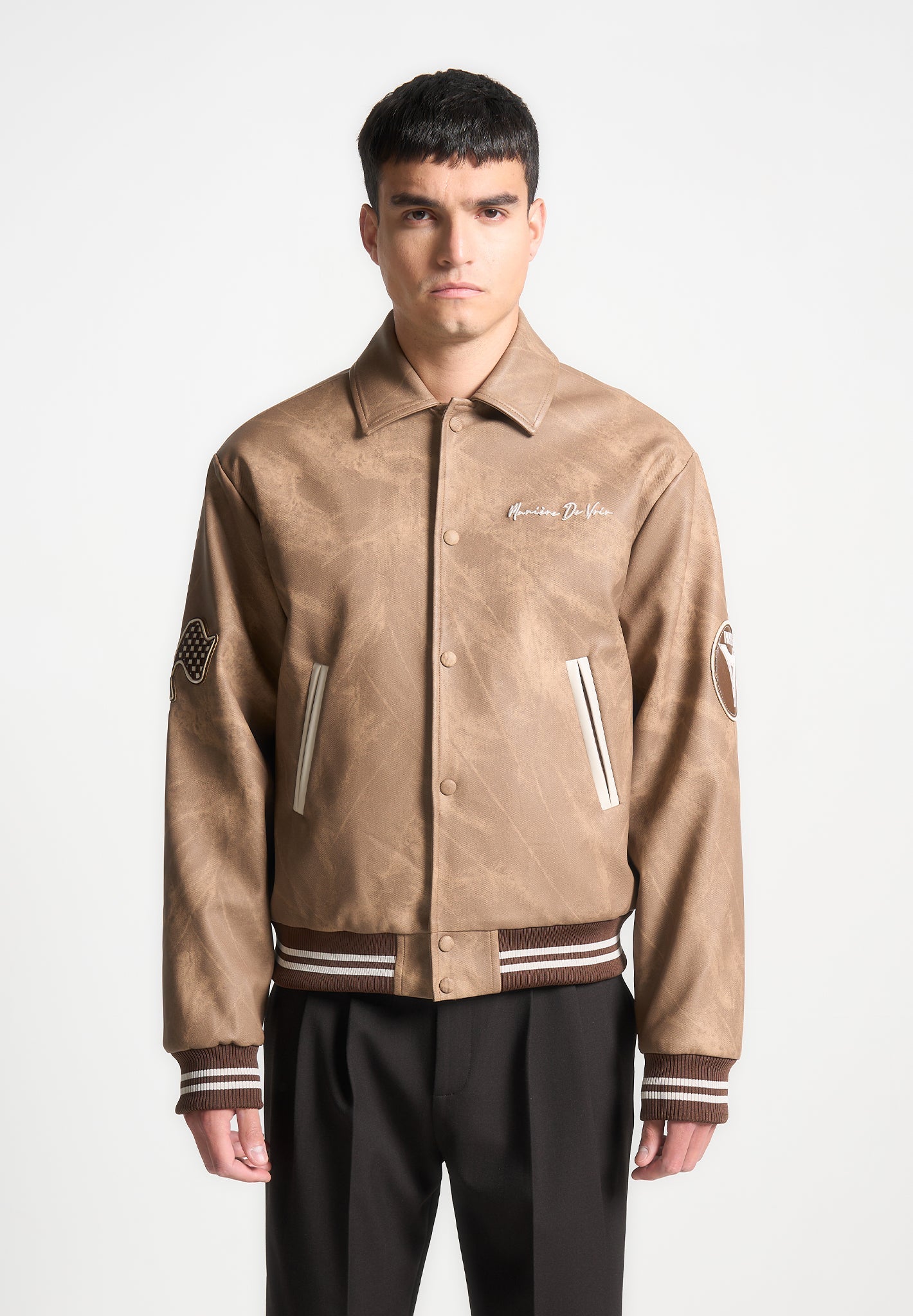 Vintage Marble Varsity Jacket